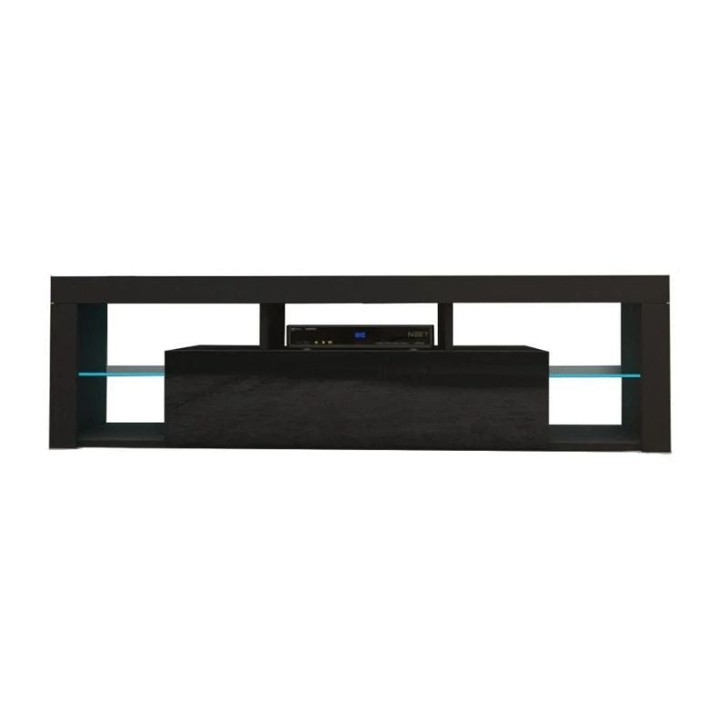 NNEDSZ Modern TV Cabinet Living Room Furniture 200cm Black