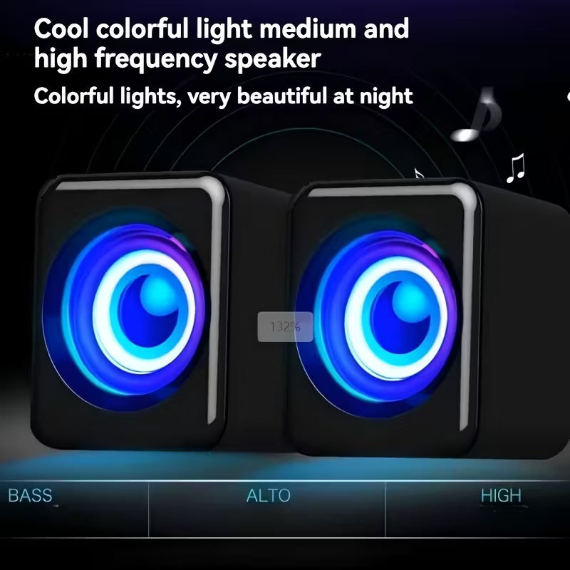 NNETM Wooden Computer Speaker with Bass