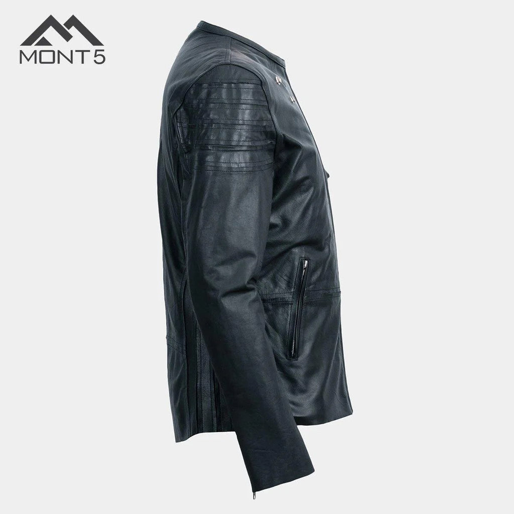 MONT5  Karakoram Perfect Fit Men Leather Jacket